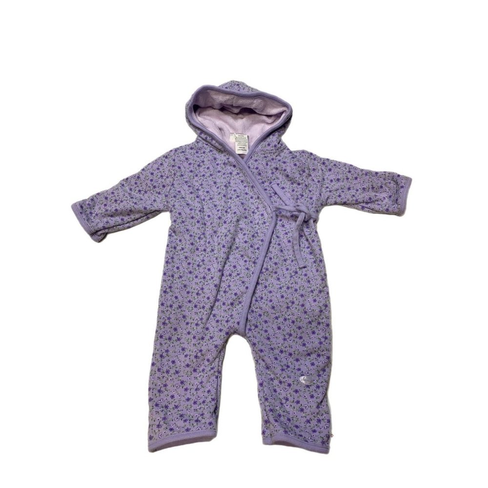 Carters Classic Baby Girl Purple Floral Bunting 0-6M